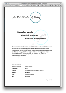 Manual Basculante